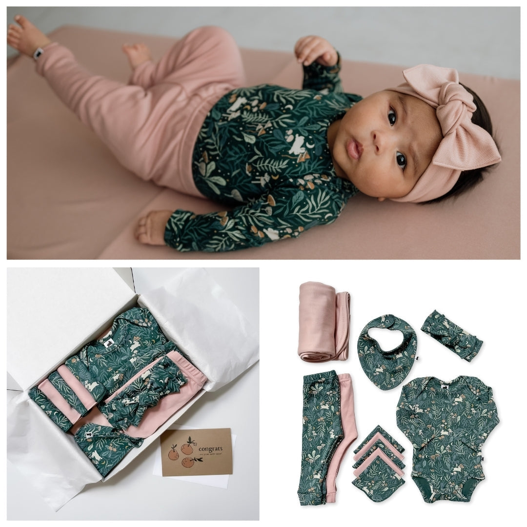 Bamboo Baby Capsule Gift Box - Twilight Grove & Rosewood-0
