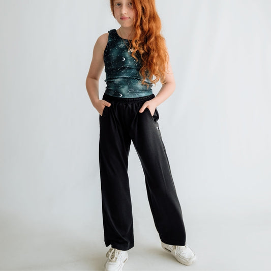 Youth Bamboo Wide Leg Pants-0