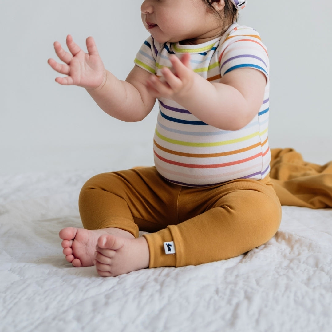 Bamboo Baby Capsule Gift Box - Rainbow Stripe & Sunflower-3