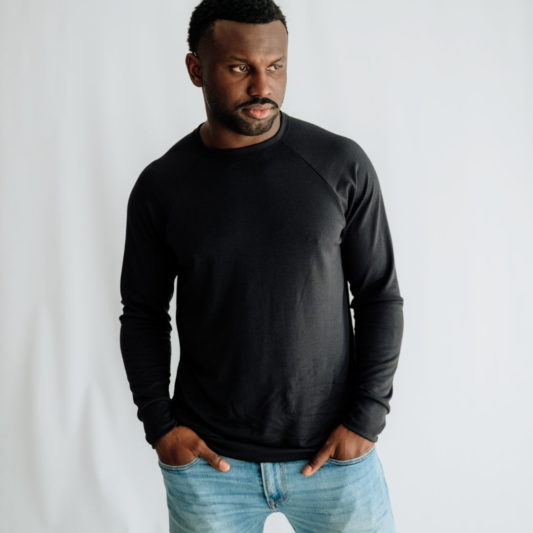 Adult Unisex Bamboo Raglan Pullover-2