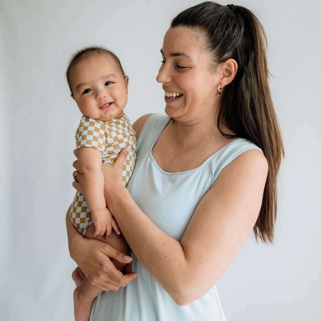 Ladies' Bamboo Square Neck Midi Dress-2