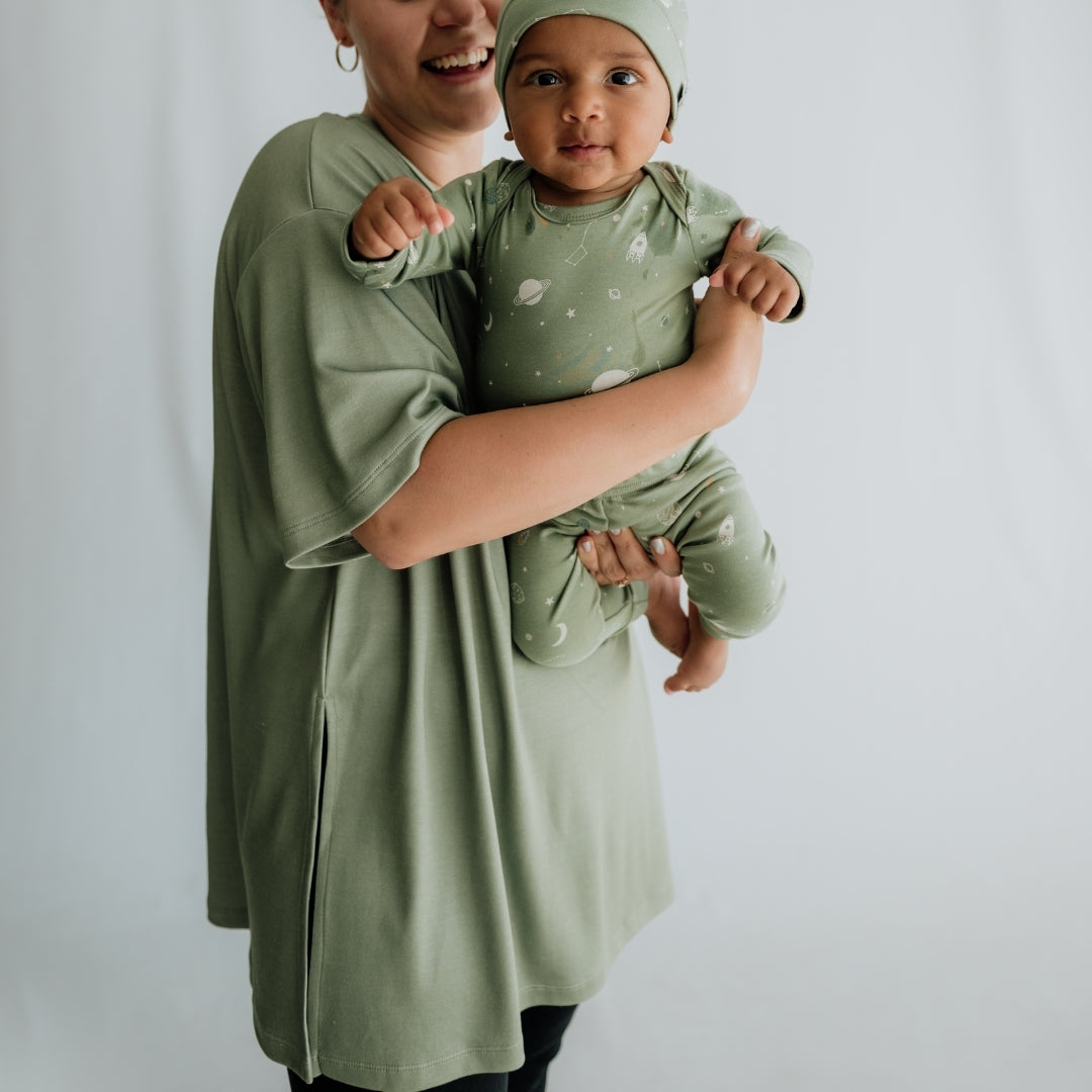 Ladies Bamboo Oversize T-shirt-4