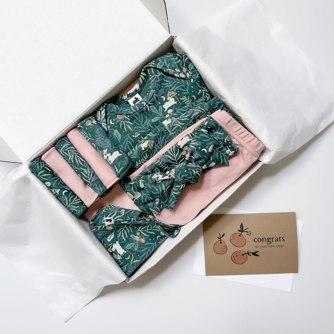 Bamboo Baby Capsule Gift Box - Twilight Grove & Rosewood-2