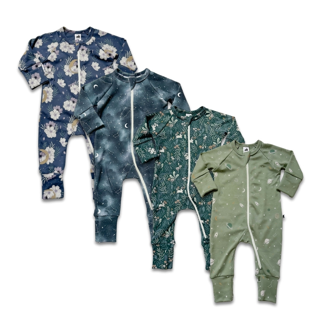 Bamboo Baby Zipper Sleeper-0