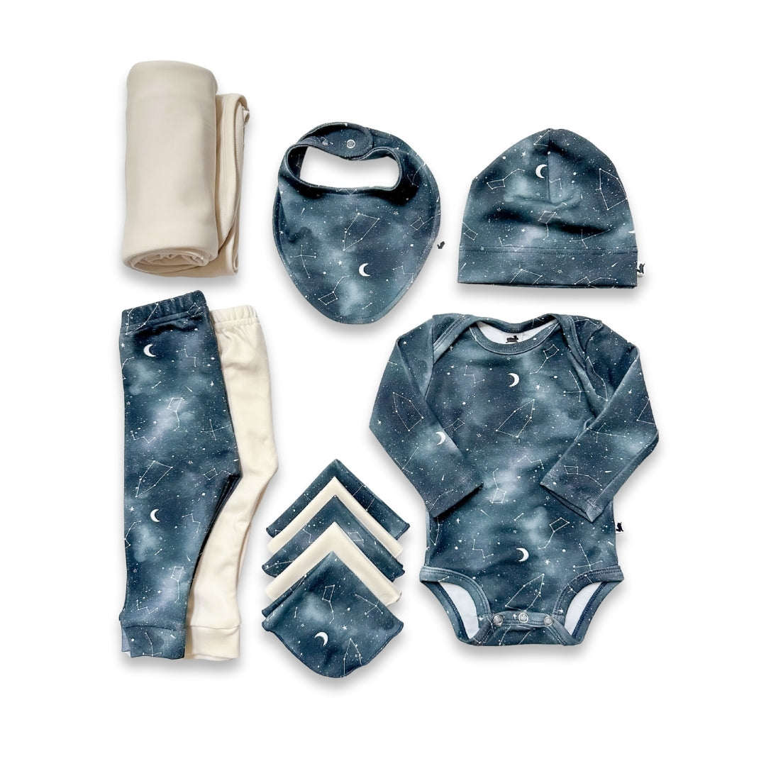Bamboo Baby Capsule Gift Box - Night Sky & Cream-1