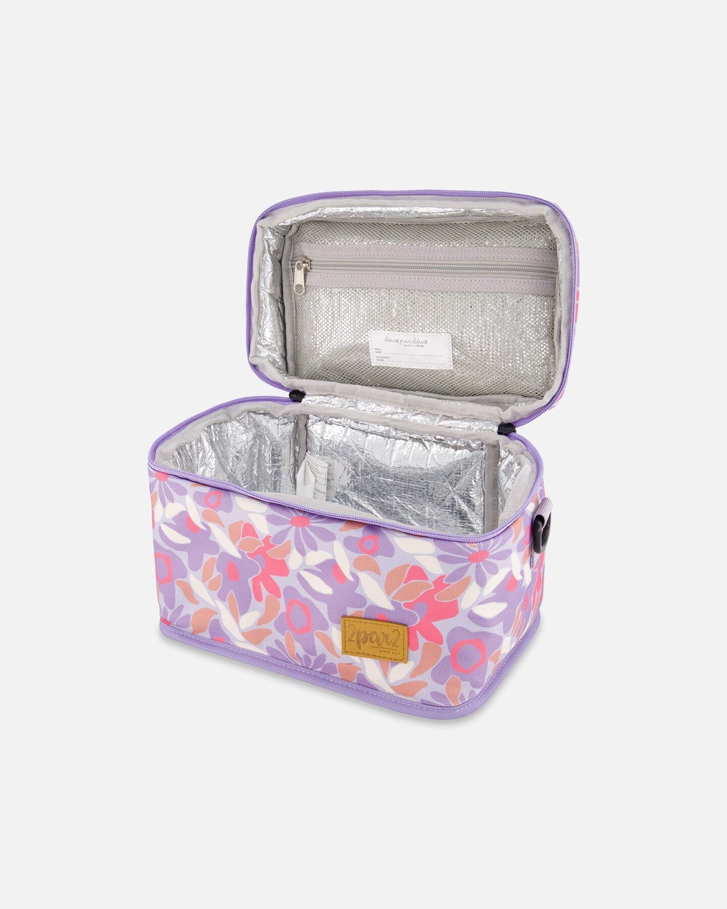 Lunch Box Lilac Retro Flower Print-2