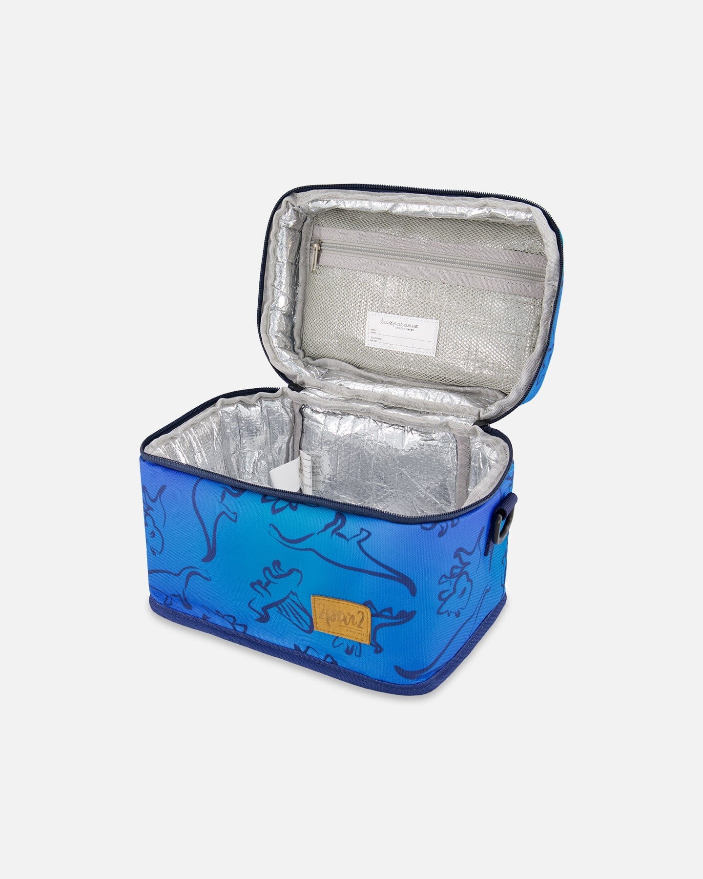 Lunch Box Blue Gradient Dinosaur Print-2
