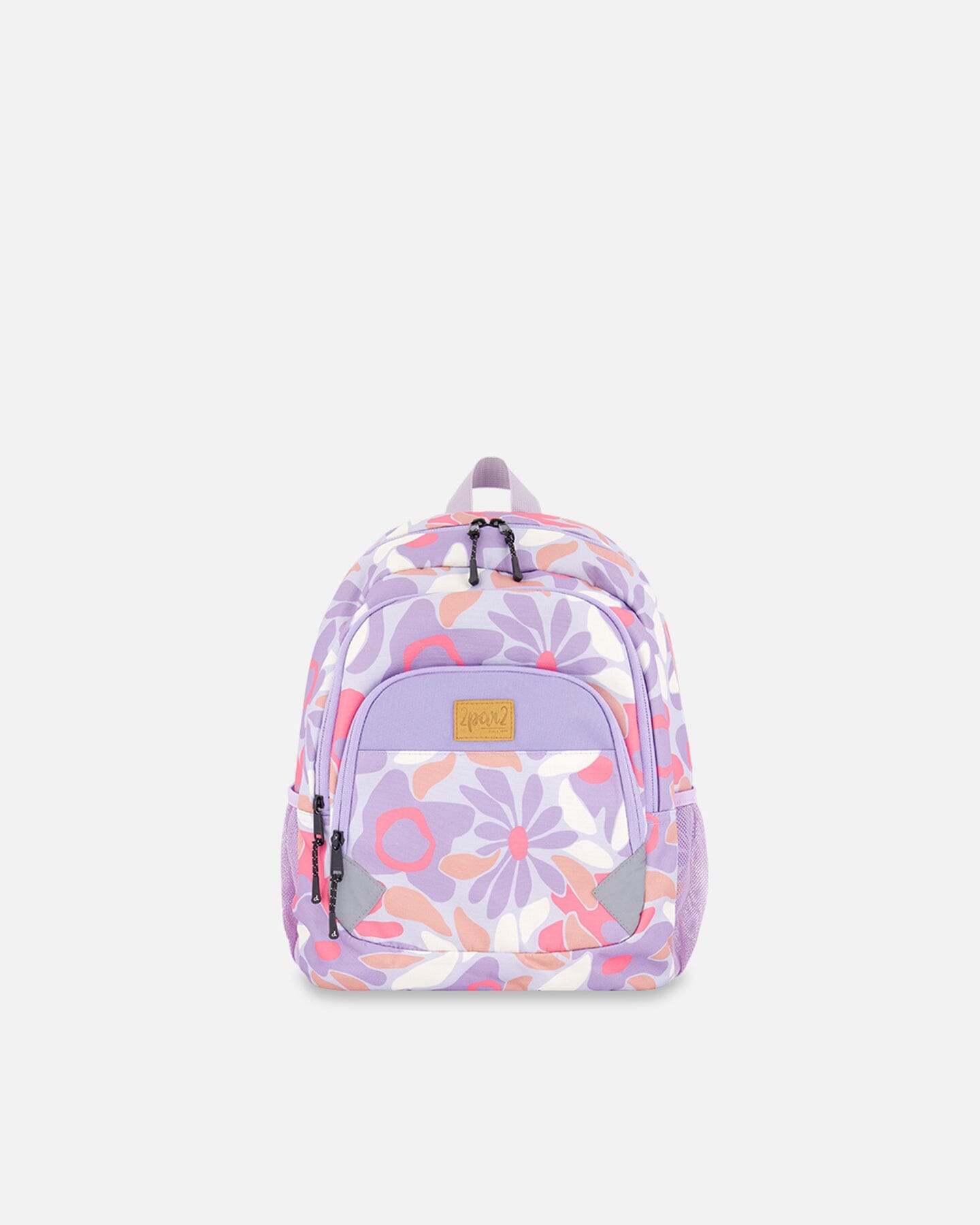 Little Kids Backpack Lilac Retro Flower Print-0