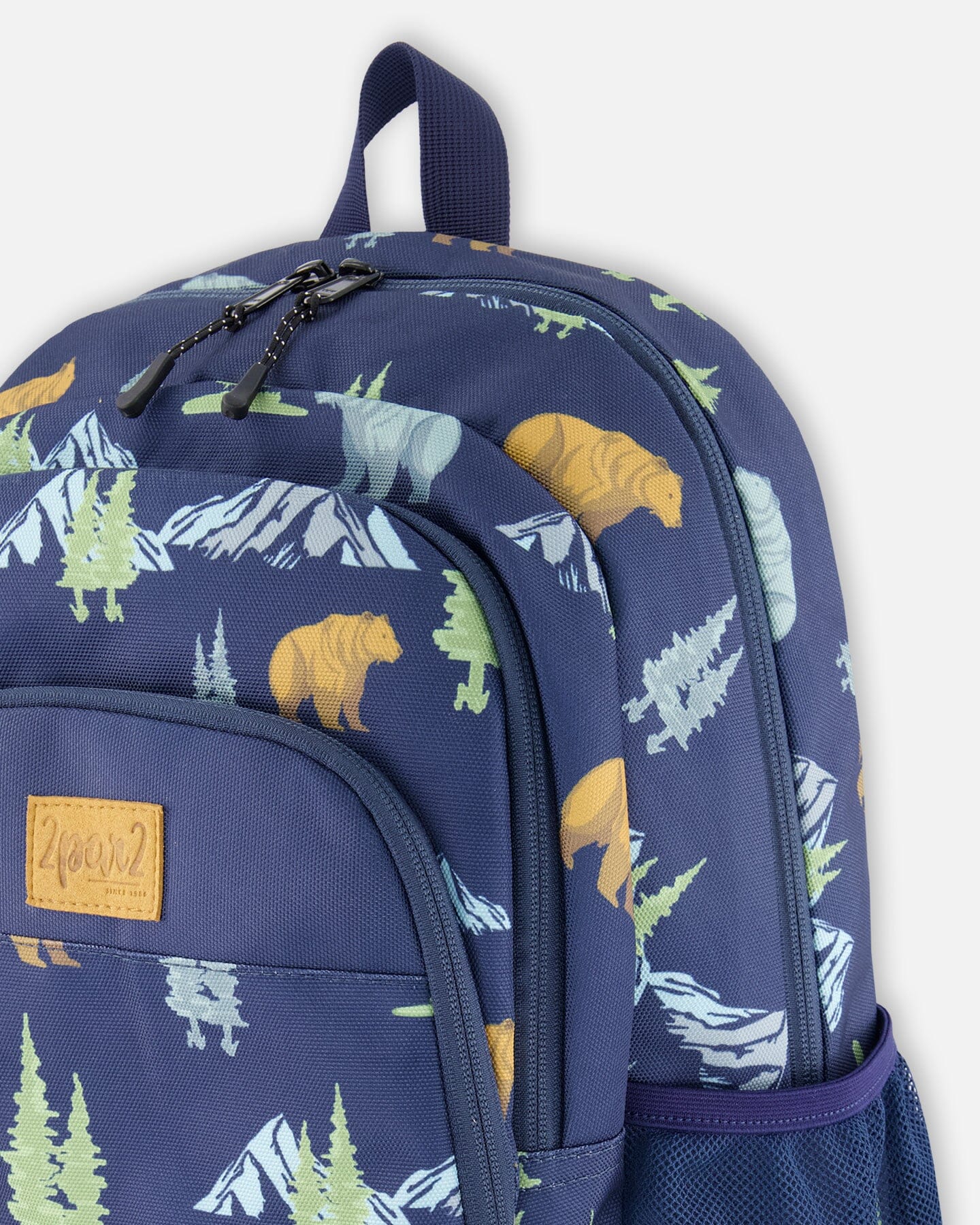 Little Kids Backpack Navy Animal Print-3