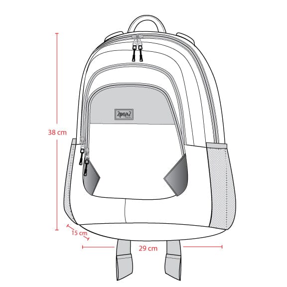 Little Kids Backpack Lilac Retro Flower Print-3