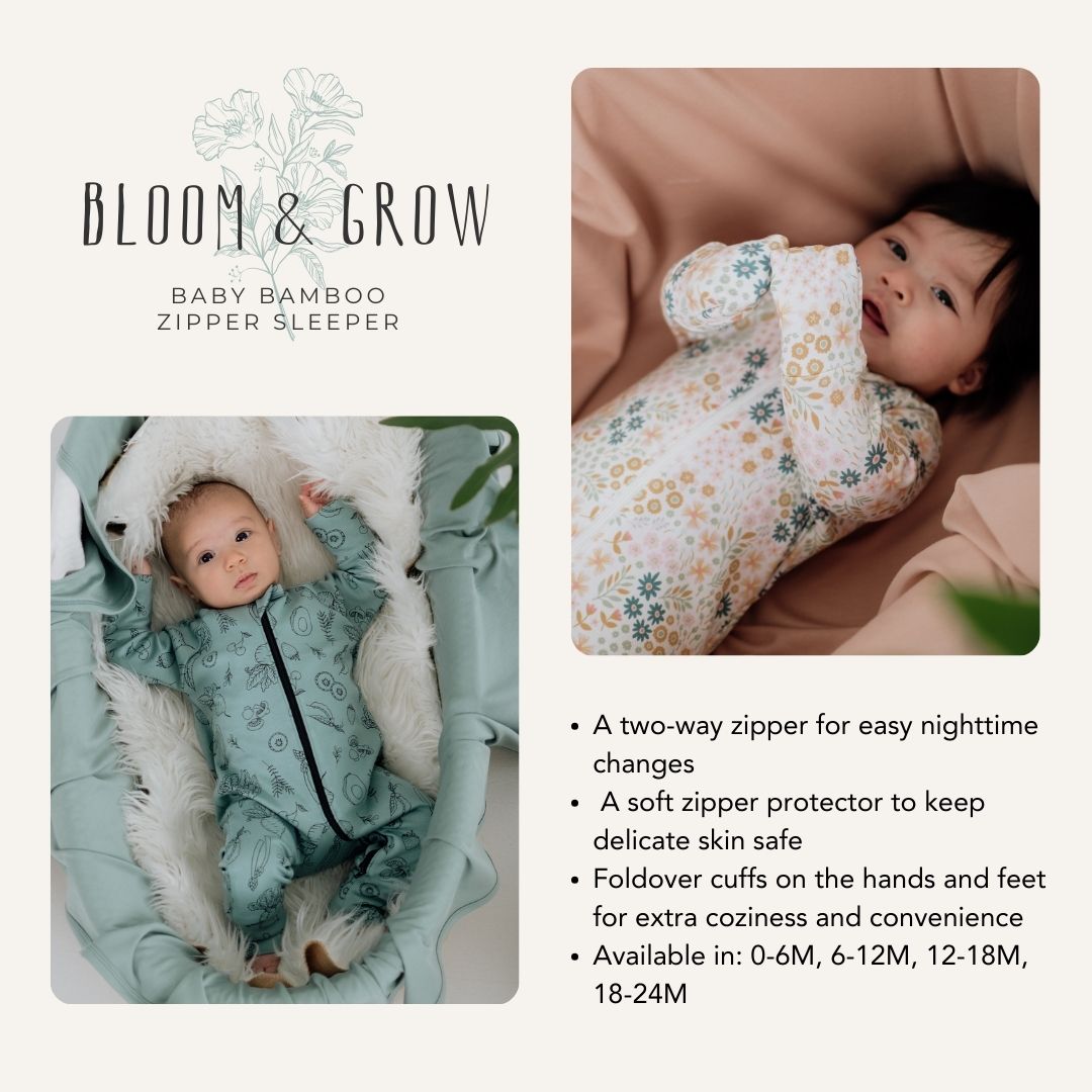 Baby Bamboo Zipper Sleeper-2
