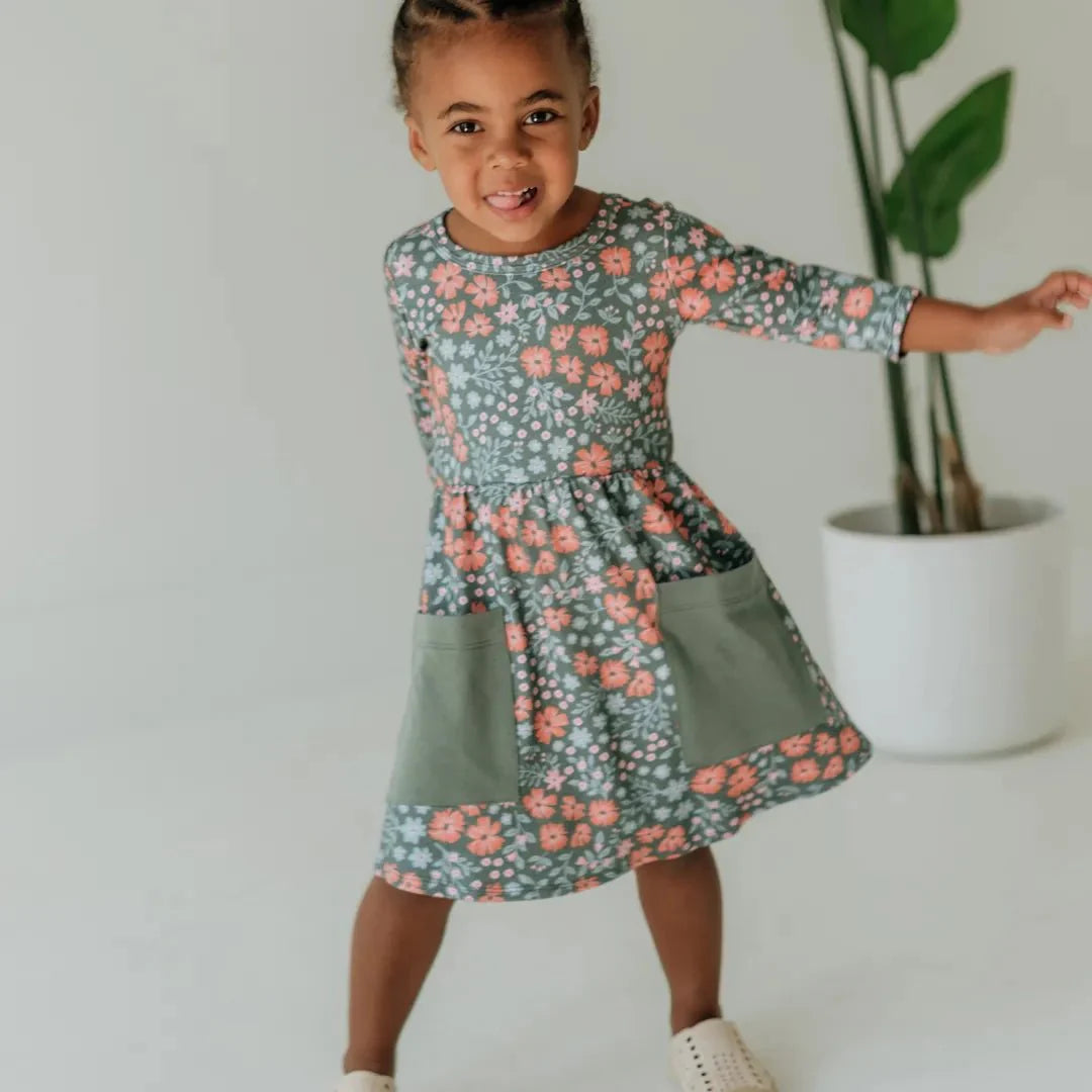Baby/Kids Bamboo Clementine Dress-1