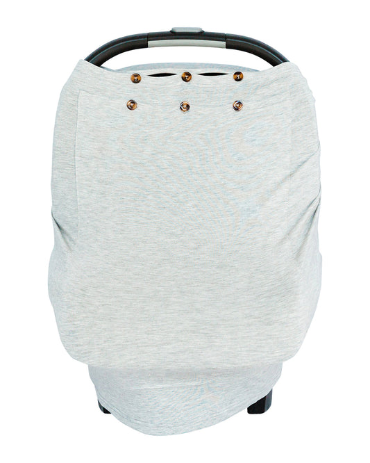 Snuggle Shield® LUXE Protection™ Bamboo Multi-Use Antimicrobial Air Filtering Infant Cover Grey- ONLY AVAILABLE FOR US CUSTOMERS