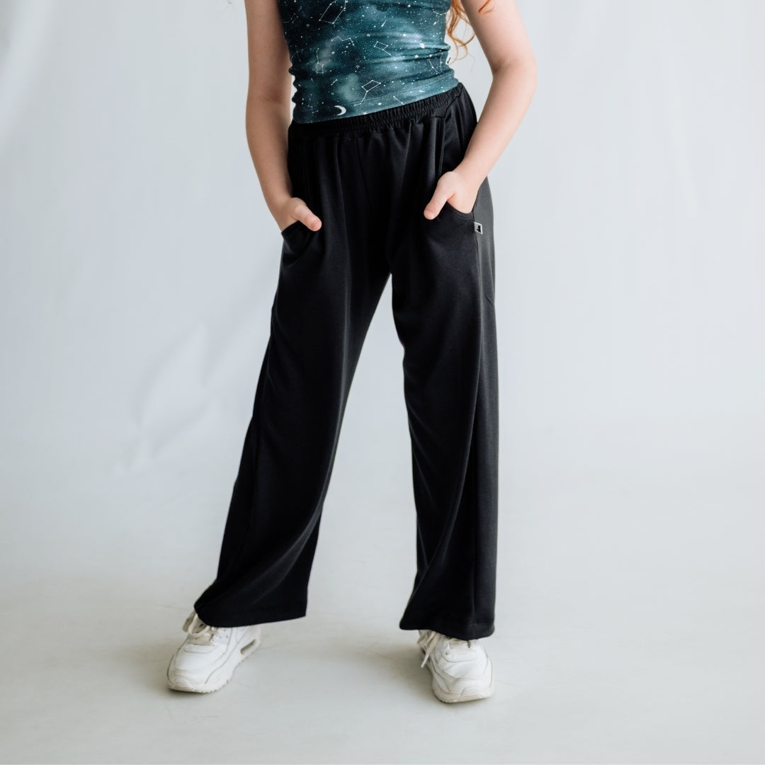 Youth Bamboo Wide Leg Pants-1