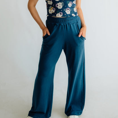 Ladies Bamboo Wide Leg Pants-2
