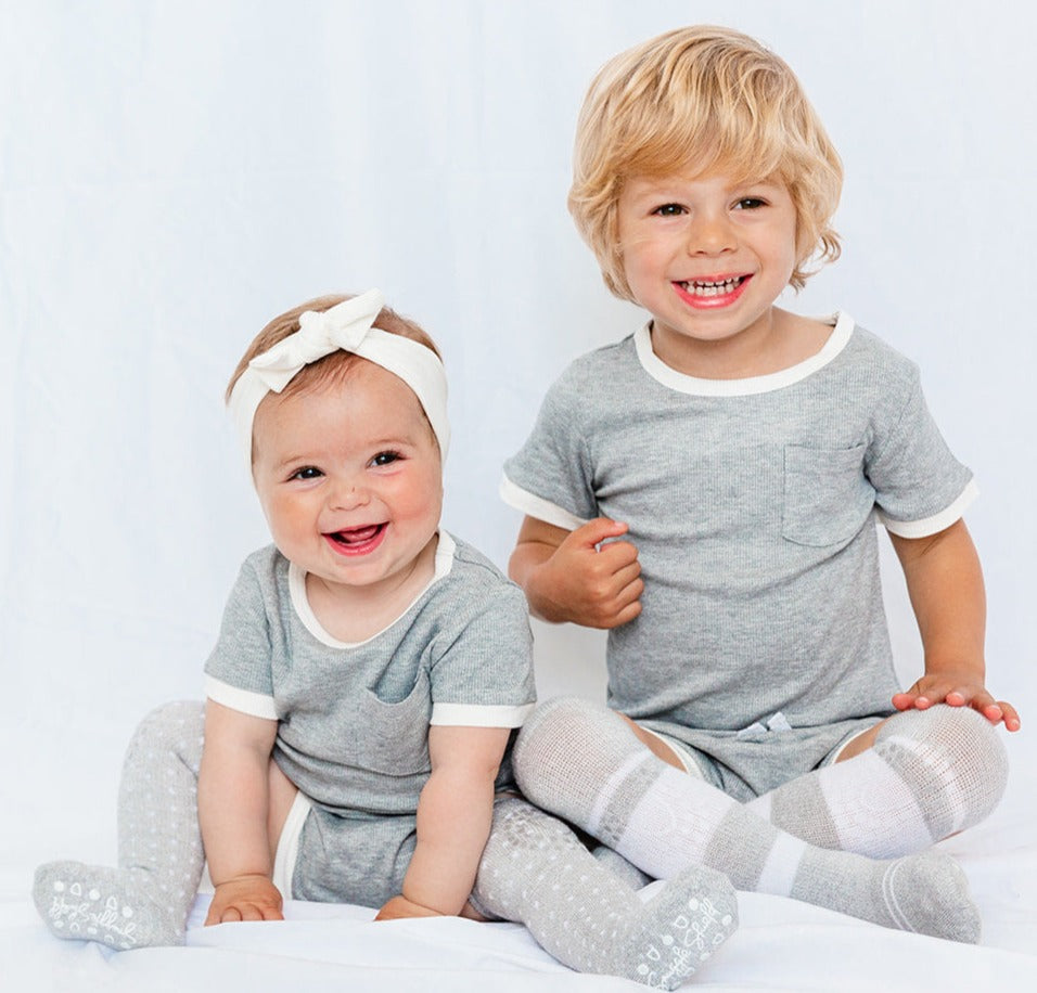 Ribbed Bamboo 2 Piece Shorts Set-  ONLY AVAILABLE FOR US CUSTOMERS