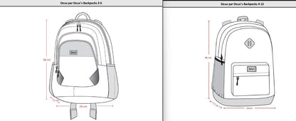 Kids Backpack Blue And Beige Gradient-4