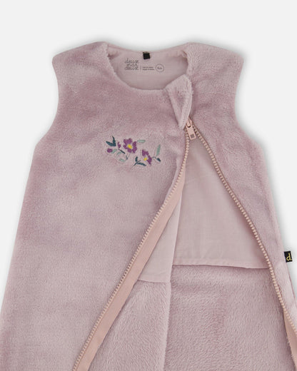 Plush Sleep Sack Neutral Purple-3