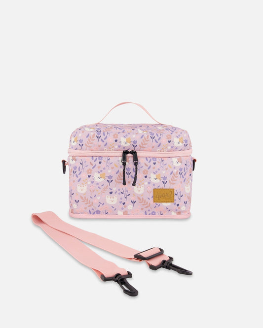 Lunch Box Lilac Cat Print-0