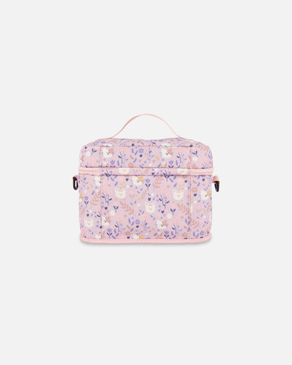 Lunch Box Lilac Cat Print-1