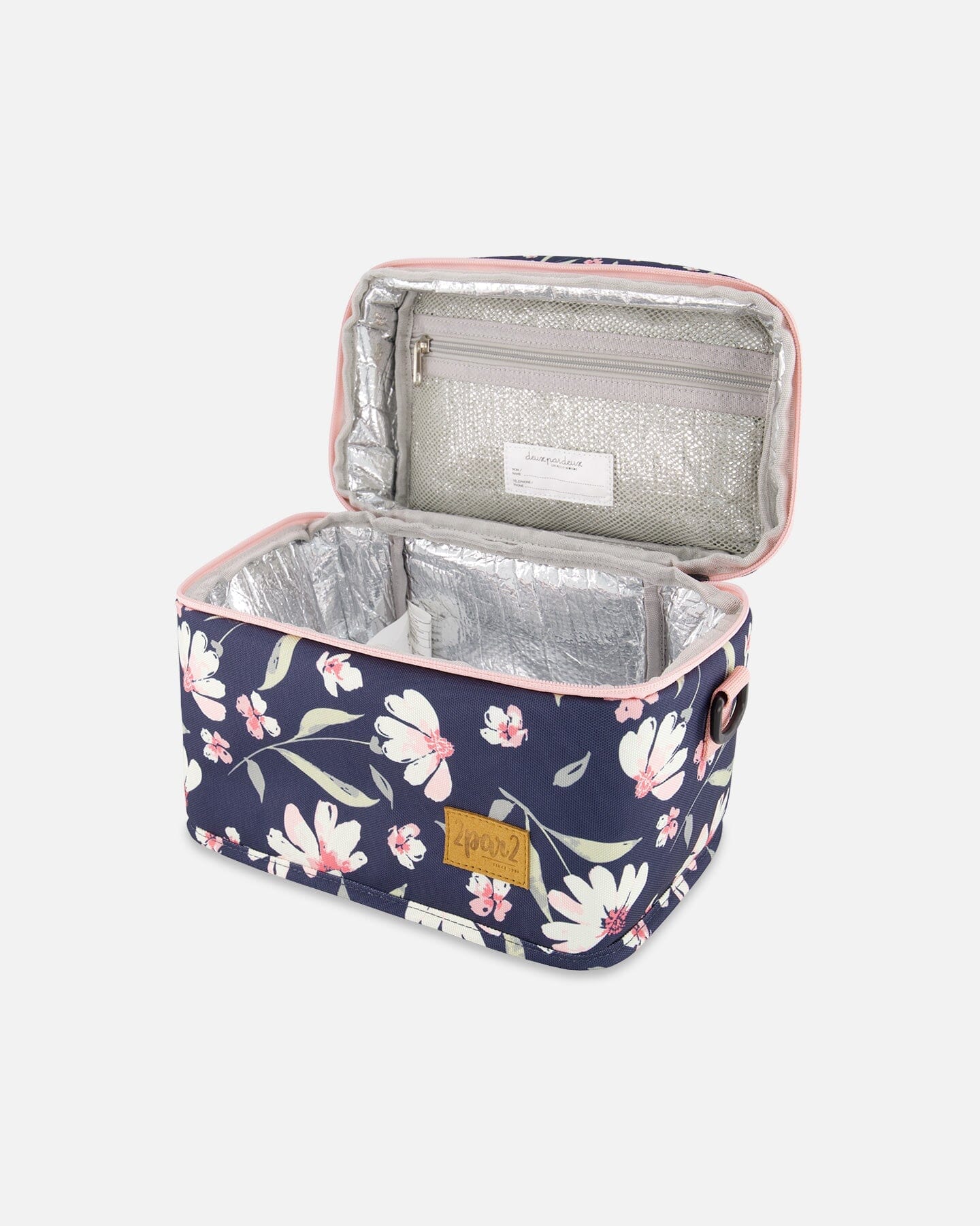 Lunch Box Navy Flower Print-2