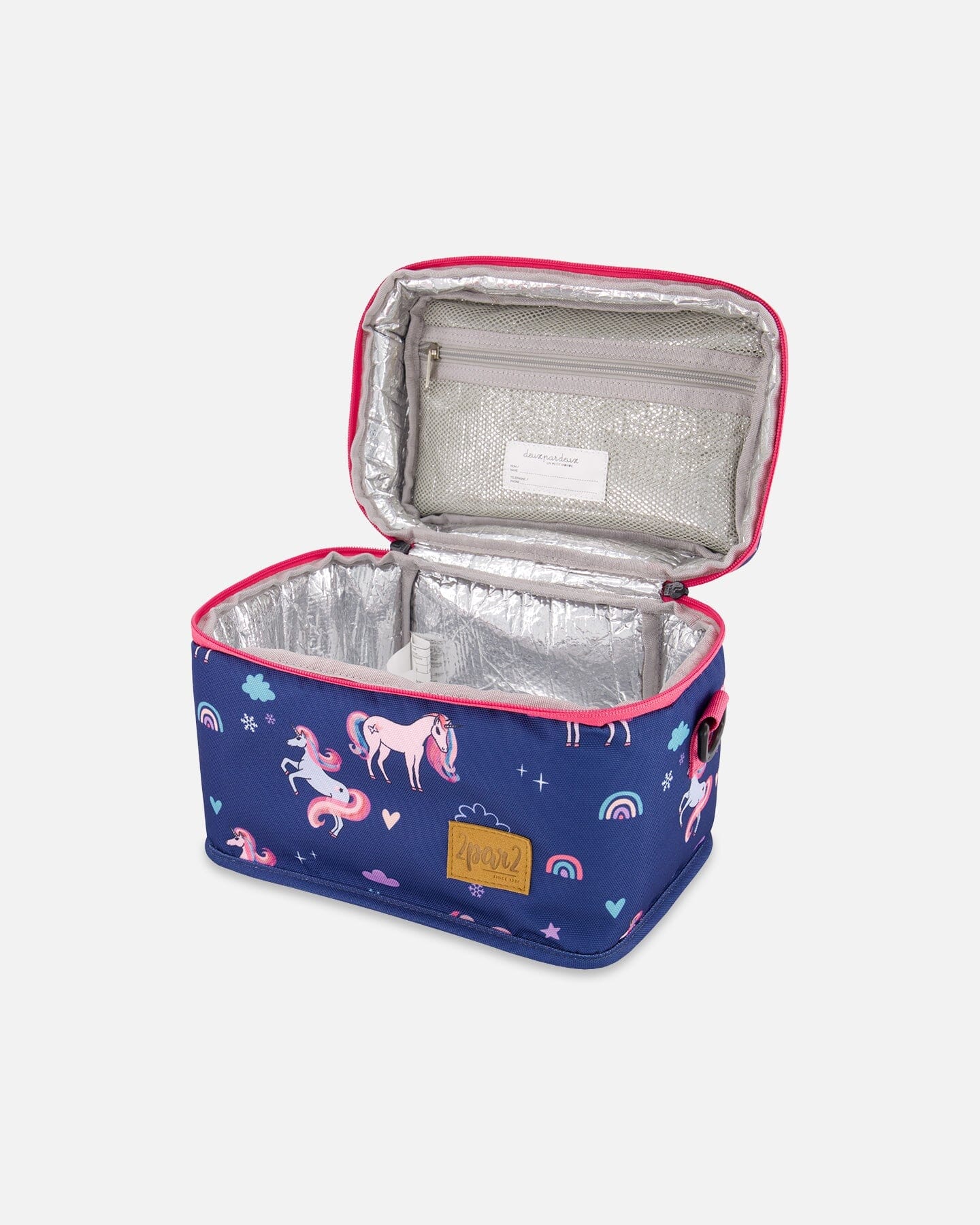 Lunch Box Navy Unicorn Print-2