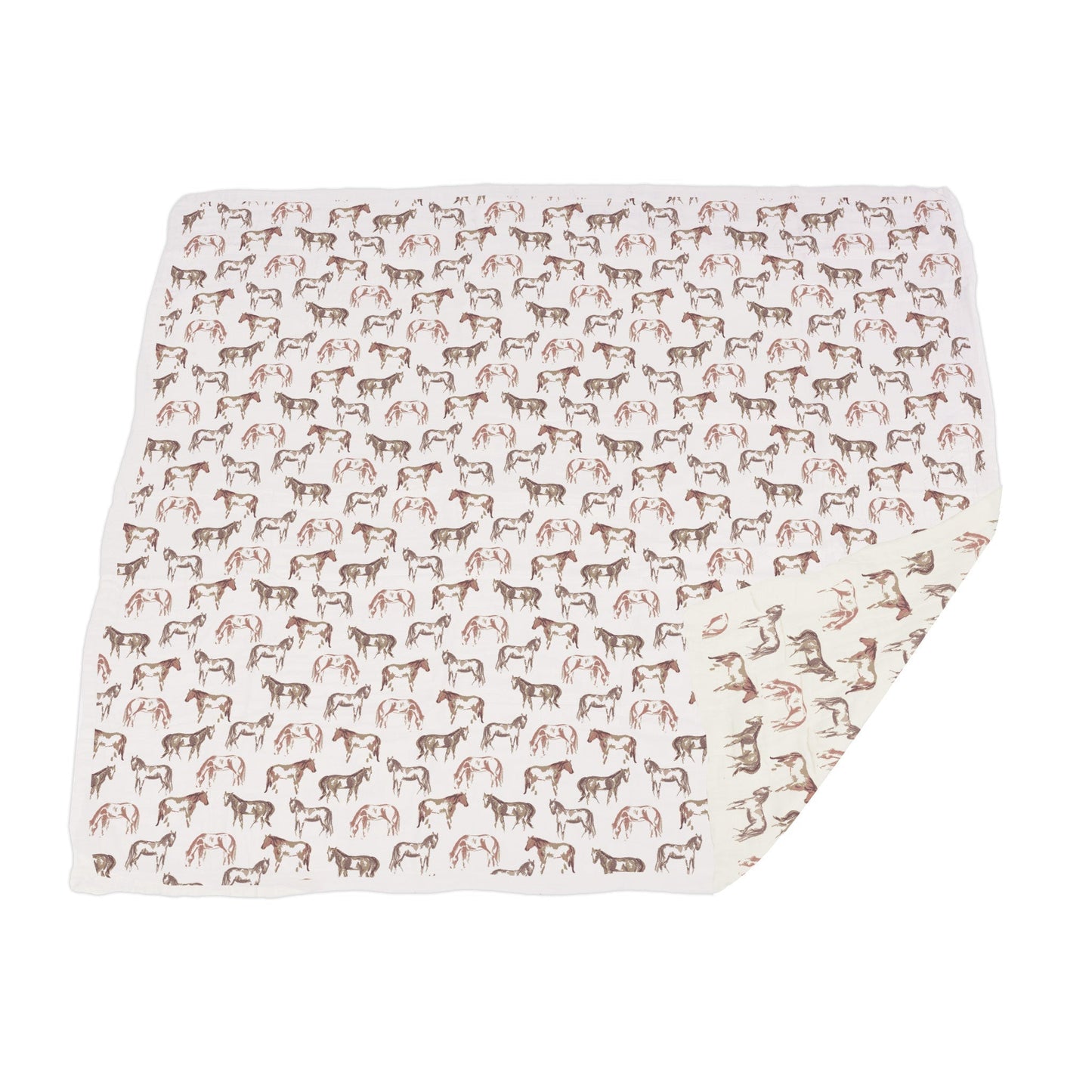 Wild Horses Bamboo Newcastle Blanket