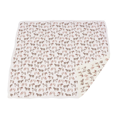 Wild Horses Bamboo Newcastle Blanket