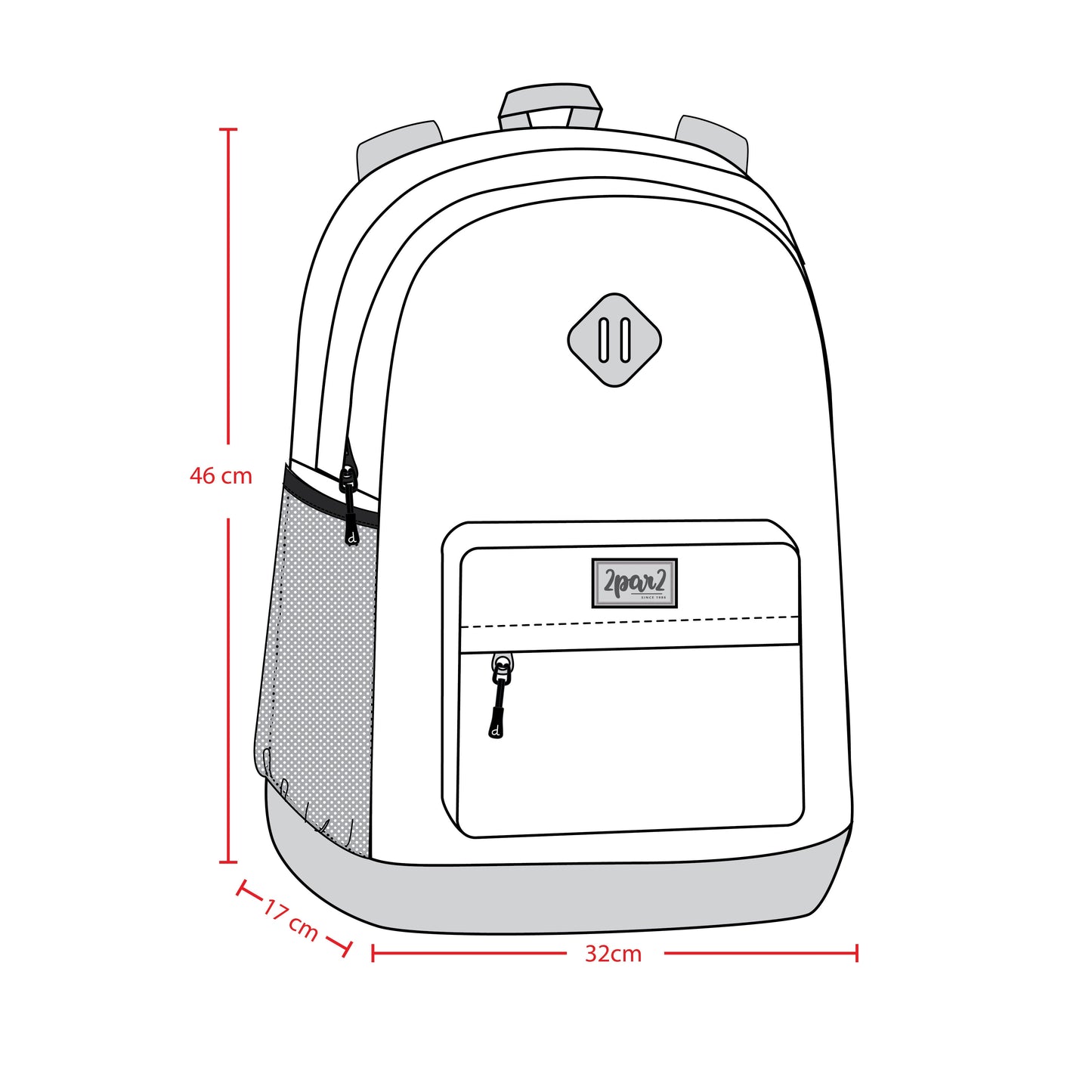 Kids Backpack Blue And Beige Gradient-3
