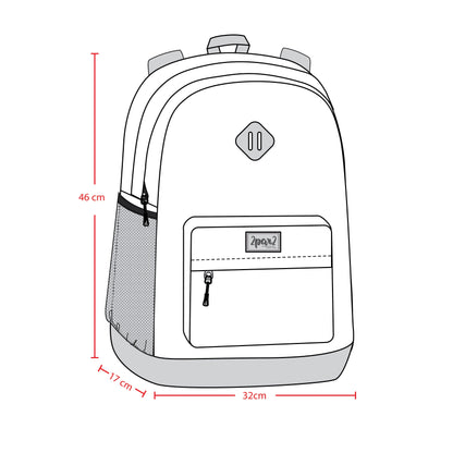 Kids Backpack Blue And Beige Gradient-3