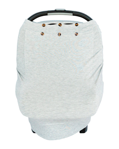 Snuggle Shield® LUXE Protection™ Bamboo Multi-Use Antimicrobial Air Filtering Infant Cover Grey- ONLY AVAILABLE FOR US CUSTOMERS