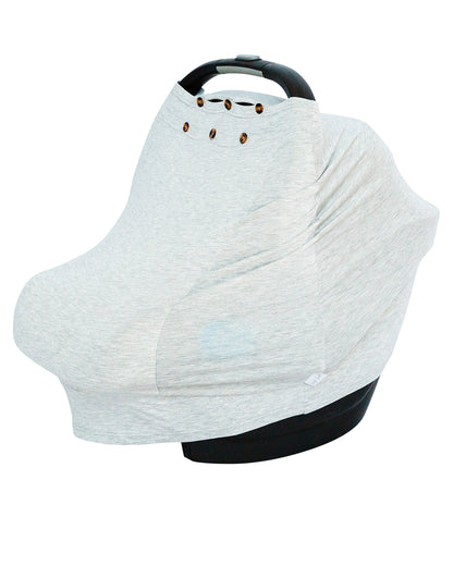 Snuggle Shield® LUXE Protection™ Bamboo Multi-Use Antimicrobial Air Filtering Infant Cover Grey- ONLY AVAILABLE FOR US CUSTOMERS