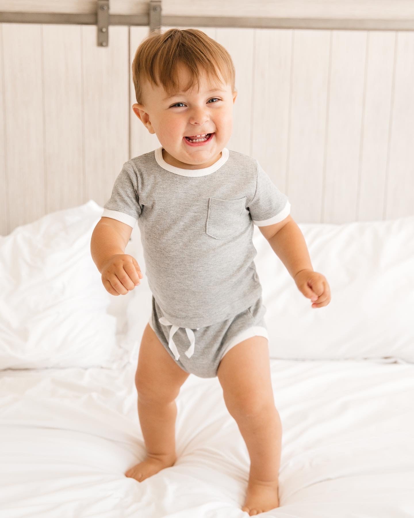 Ribbed Bamboo 2 Piece Shorts Set-  ONLY AVAILABLE FOR US CUSTOMERS